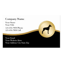 Tarjetas de visita del entrenamiento del perro
