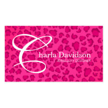 Tarjetas de visita del estampado leopardo