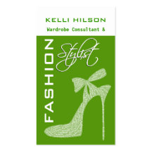 Tarjetas de visita del estilista de la moda