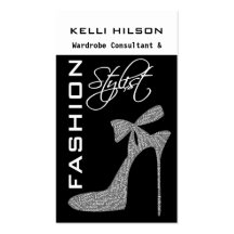 Tarjetas de visita del estilista de la moda