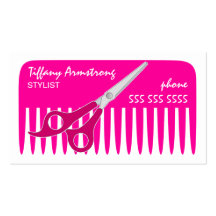 Tarjetas de visita del estilista/del peluquero