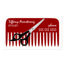 Tarjetas de visita del estilista/del peluquero