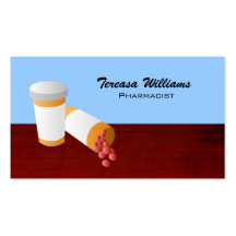 Tarjetas de visita del farmacéutico