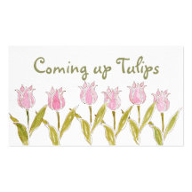Tarjetas de visita del florista