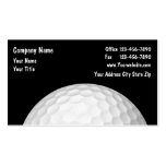 Tarjetas de visita del golf