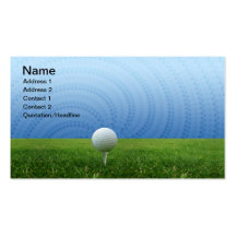 Tarjetas de visita del golf