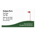 Tarjetas de visita del golf