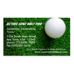 Tarjetas de visita del golf