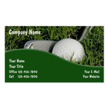 Tarjetas de visita del golf