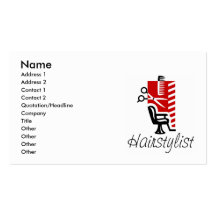 Tarjetas de visita del Hairstylist