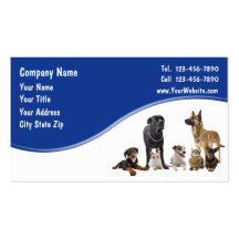 Tarjetas de visita del mascota
