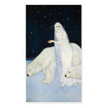 Tarjetas de visita del oso polar - Edmund Dulac