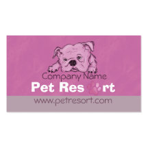 tarjetas de visita del perro