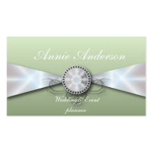 Tarjetas de visita del planificador del boda de la