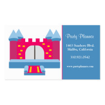 Tarjetas de visita del planificador del fiesta