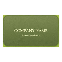 Tarjetas de visita del resentimiento del verde del