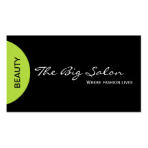 Tarjetas de visita del salón de belleza