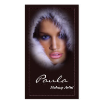 Tarjetas de visita del salón/del maquillaje/de la 