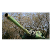 Tarjetas de visita del tanque de ejército