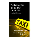 Tarjetas de visita del taxi