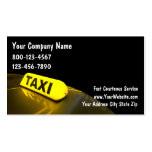 Tarjetas de visita del taxi