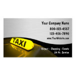 Tarjetas de visita del taxi nuevas