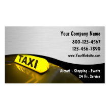 Tarjetas de visita del taxi nuevas