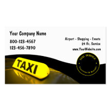 Tarjetas de visita del taxi nuevas