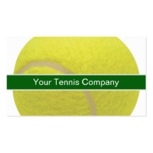 Tarjetas de visita del tenis