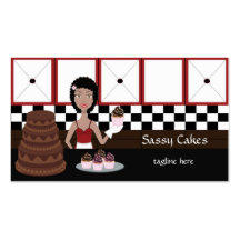 Tarjetas de visita descaradas de la panadería del 