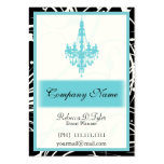 Tarjetas de visita elegantes de la aguamarina tarjetas de negocio