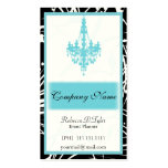 Tarjetas de visita elegantes de la aguamarina tarjetas de negocio