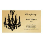 Tarjetas de visita elegantes de la lámpara