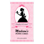 Tarjetas de visita elegantes de la magdalena