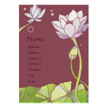 Tarjetas de visita elegantes de Lotus