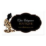 Tarjetas de visita elegantes de moda