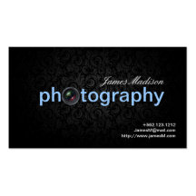 Tarjetas de visita elegantes de Photogrpahy del da