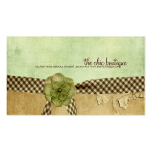 Tarjetas de visita elegantes del boutique