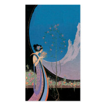 Tarjetas de visita elegantes del ~ de Nouveau