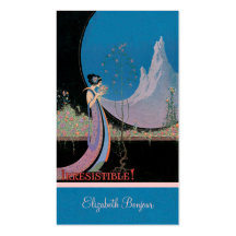 Tarjetas de visita elegantes del ~ de Nouveau