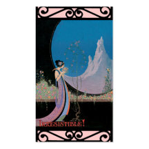 Tarjetas de visita elegantes del ~ de Nouveau