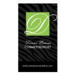 Tarjetas de visita elegantes del estampado de zebr