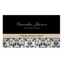 Tarjetas de visita elegantes profesionales del dam