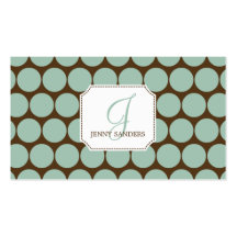 Tarjetas de visita encantadoras de los puntos - az