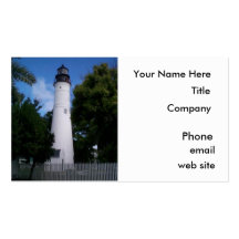 Tarjetas de visita, faro, Key West