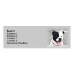 Tarjetas de visita flacas de Staffordshire bull te