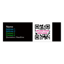 Tarjetas de visita flacas del código de QR