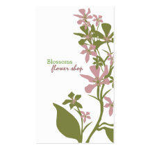 Tarjetas de visita florales