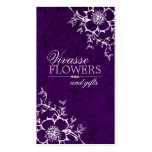 Tarjetas de visita florales con clase
