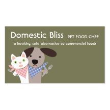 tarjetas de visita hechas en casa del cocinero del